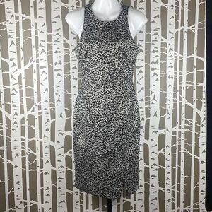 Banana Republic Leopard Print Tailored Performance Sheath Dress NEW 4
